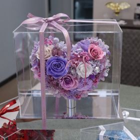 Fashion Simple Love Rose Decoration Gift Box (Option: Purple Hydrangea Style)