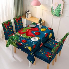 Christmas Tablecloth Decorations Arrangement Printing (Option: Style 9-Tablecloth 140x140cm)