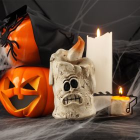 Pumpkin Head Ghost Halloween Scene Decoration Ornaments (Option: Candle Ornaments)