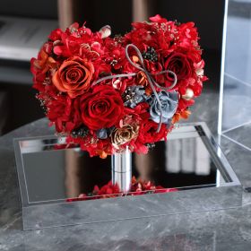 Fashion Simple Love Rose Decoration Gift Box (Option: Red Hydrangea Style)