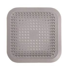 Kitchen Sink Anti-blocking Silicone Floor Drain Cover (Option: Gray)