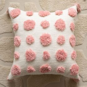 Living Room Sofa Modern Polka Dot Tassel Pillow Cover (Option: Circle Tassel-45x45cm)