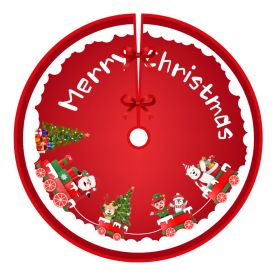 Christmas-tree Skirt Holiday Decoration Printing (Option: QJ Tree Skirt 2-120cm)