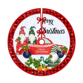 Christmas-tree Skirt Holiday Decoration Printing (Option: QJ Tree Skirt 13-120cm)