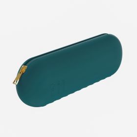 Silicone Makeup Brush Travel Storage Bag (Color: Green)