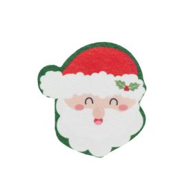 Christmas Cartoon Printed Scouring Pad Spong Mop (Option: 1 Style)