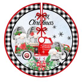 Christmas-tree Skirt Holiday Decoration Printing (Option: QJ Tree Skirt 10-90cm)