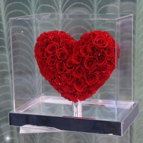 Fashion Simple Love Rose Decoration Gift Box (Option: Full Flower Red)