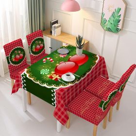 Christmas Tablecloth Decorations Arrangement Printing (Option: Style 1-Tablecloth 140x140cm)