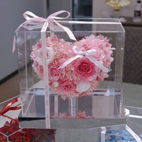 Fashion Simple Love Rose Decoration Gift Box (Option: Pink Hydrangea)