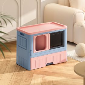 Fully Enclosed Litter Box Folding Deodorant (Option: Fully Enclosed Litter Box-Folding Litter Box)