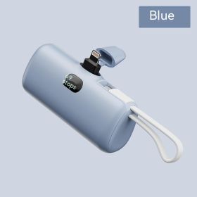 Capsule Digital Display Wireless Pocket Power Bank (Option: Sky Blue-5000mAh)