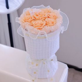 7 Roses Bouquet Valentine's Day Christmas Mother's Day Gift (Color: Champagne)