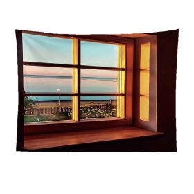 False Window Window Scenery Background Cloth (Option: Sunset dusk-150x200cm)