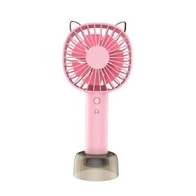 Cute Pet U Disk Handheld Student Dormitory Fan Desktop Simple Mini Spray Moisturizing Instrument (Option: ReMax Fan white)