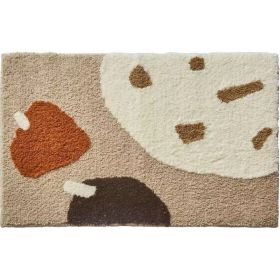 Abstract Carpet Bathroom Absorbent Non-slip Floor Mat (Option: Morandi 3-40x60cm)