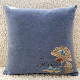 Bed Window Cushions And Pillowcases (Option: Blue C-45X45cm pillowcase)