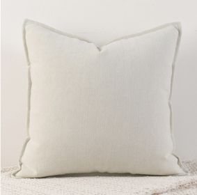 Living Room Sofa Herringbone Pattern Chenille Pillowcase (Option: Cream-45x45cm)