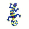 1pc Metal Gecko Wall Art Decor, Inspirational Sculpture Hanging, Farm Garden Lawn Decor, Home Decor, Room Decor, Front Door Yard Decor, Patio Yard Pat