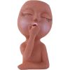 1pc Funny Figure Flower Pot; Resin Flying Kiss Girl Planters Vase Tabletop Decoration; For Indoor Outdoor Garden Home Decor