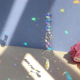 1pc; Colorful Crystals Suncatcher Hanging Sun Catcher With Chain Pendant Ornament Crystal Balls For Window Home Garden Christmas Day Party Wedding Dec (Model: Planet Six)