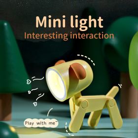 Mini Cute Animal Pet Dogs Designer Led Night Light Table Lamp Kids Toys Gifts For Christmas (Color: Blue)