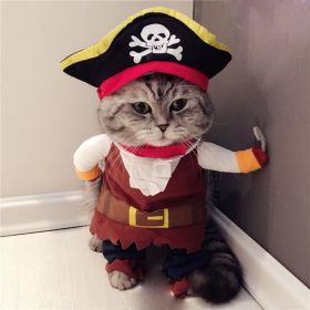 Funny Pet Clothes Pirate Dog Cat Costume Suit (size: XL)