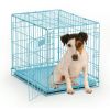 Newly Enhanced MidWest iCrate Folding Metal Dog Crate, Divider Panel, Floor Protecting feet, Leak-Proof Dog Pan , 24L x 18W x 19H