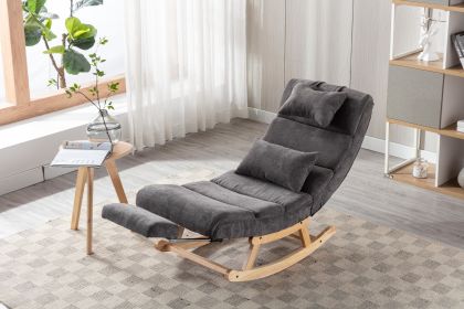 COOLMORE living room Comfortable rocking chair living room chair (Color: as Pic)