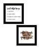 "Coffee & Friends Recipe" 2-Piece Vignette by Imperfect Dust; Ready to Hang Framed Print; Black Frame