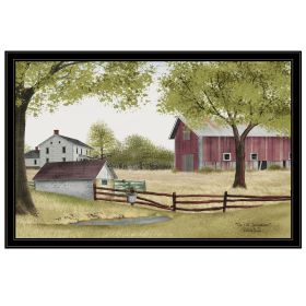 Trendy Decor 4U "The Old Spring House" Framed Wall Art; Modern Home Decor Framed Print for Living Room; Bedroom & Farmhouse Wall Decoration by Billy J (Color: as Pic)