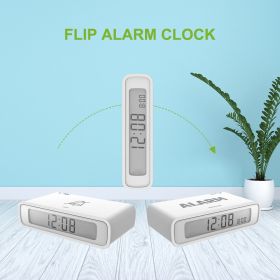 FLIP ALARM CLOCK digital clocks (Color: White)