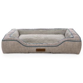 Bolstered Bliss Mattress Edition Dog Bed, Large, 36"x26", Up to 70lbs (Color: Gray)