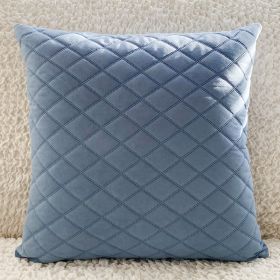 Living Room Home Pillows With Fabric Art Velvet Cushions (Option: Blue-45X45cm pillowcase)