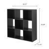 9-Cube Storage Organizer, Black