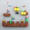 A Set of 3D Mario Fridge Magnets Sets for Home Room Decor Decorative Refrigerator Fun School Office Whiteboard; gifts for Adults and kids