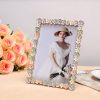 Metal Photo Frame Flowers Rectangle Vintage Fresh Color Fashion Lightweight High Hardness Home Decor Desktop Ornament Embenllish