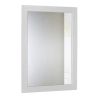 Wall Mount Mirror 11.8x15.7Inch Wood-Like Frame Rectangle Modern Hanging Mirror for Bathroom Bedroom Living Room