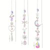 1pc; Colorful Crystals Suncatcher Hanging Sun Catcher With Chain Pendant Ornament Crystal Balls For Window Home Garden Christmas Day Party Wedding Dec