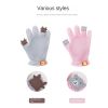 Pet Glove Cat Grooming Glove Cat Hair Deshedding Brush Gloves Cat Floating Hair Pet Hair Removal Brush Dog Bathing Massage Comb Silicone Hair Removal