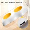 Egg-shaped Pet Bowl Drinking Water Single Bowl Double Bowl Dog Bowls Cute Pet Feeding Bowl Egg Yolk Shaped Food And Water Elevated Bowl Feeder