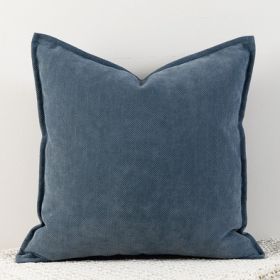 Living Room Sofa Herringbone Pattern Chenille Pillowcase (Option: Classic Blue-45x45cm)