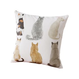 Cute Pet Combination Pillow Cover (Option: Cottonfabric-50x50cm-Pillowcase)