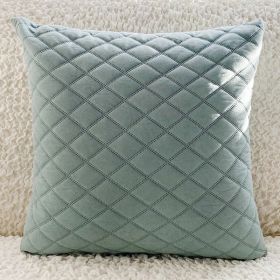 Living Room Home Pillows With Fabric Art Velvet Cushions (Option: Green-45X45cm pillowcase)