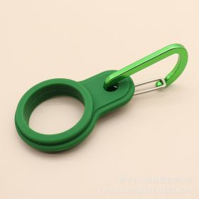 Outdoor Mountaineering Kettle Silicone Hook (Option: Dark green-1PCS)