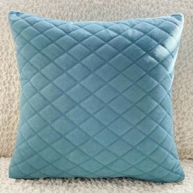 Living Room Home Pillows With Fabric Art Velvet Cushions (Option: Sky Blue-45X45cm pillowcase)