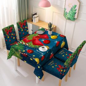 Christmas Tablecloth Decorations Arrangement Printing (Option: Style 9-Tablecloth 140x180cm)